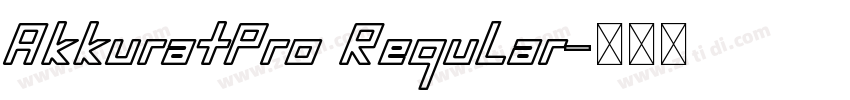 AkkuratPro Regular字体转换